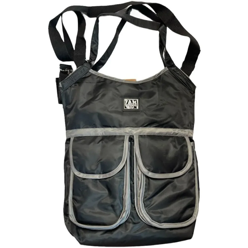 7 A.M Voyage Black Stroller Diaper Bag With Pad